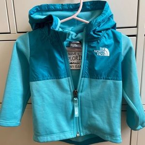 North Face blue jacket 6-12 months